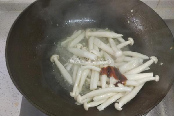 清炒菠菜白玉菇的做法图解4