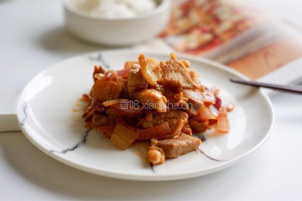超下饭！快手辣白菜炒猪肉的做法图解7