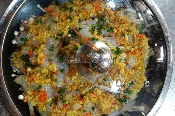 平锅金蒜虾的做法图解12