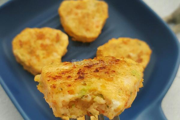 西兰花鲜虾饼的做法图解8