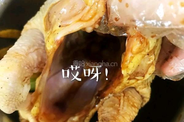 焗鸡之电饭煲版的做法图解9