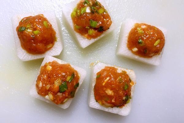 白萝卜蒸肉丸的做法图解7
