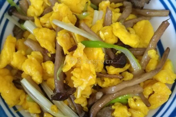 茶树菇炒鸡蛋