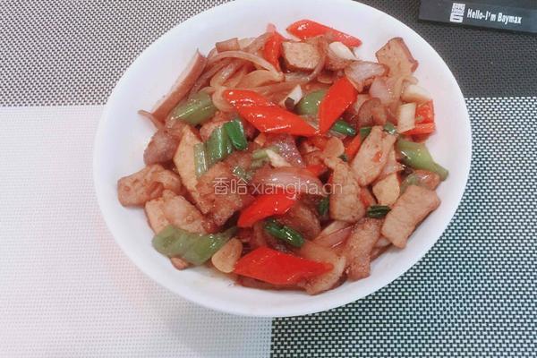香干回锅肉的做法图解7