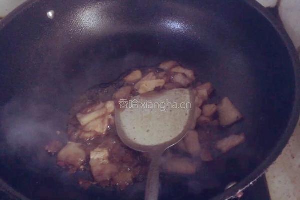 香干回锅肉的做法图解5