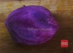 黑芝麻紫薯饼的做法图解2