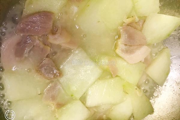 咸肉虾皮烩冬瓜的做法图解4