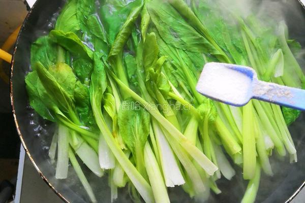 蒜沫小青菜的做法图解4