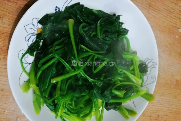 蒜狠辣菠菜的做法图解6