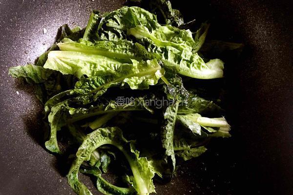 蒜蓉香麦菜的做法图解4