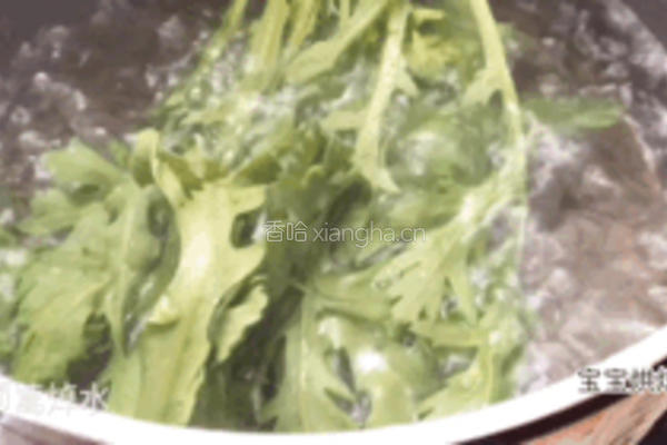 茼蒿脆脆饼干-宝宝辅食零食的做法图解1