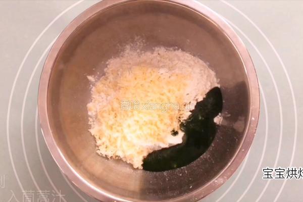 茼蒿脆脆饼干-宝宝辅食零食的做法图解4