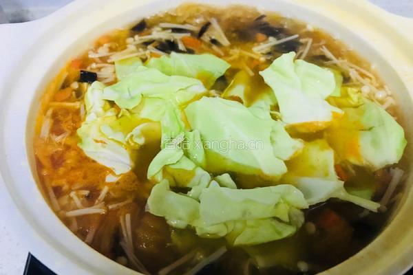 西红柿金针菇汤的做法图解7