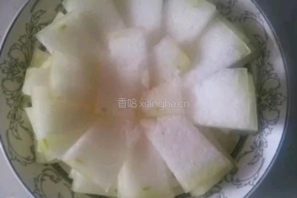 肉末蒸冬瓜的做法图解2