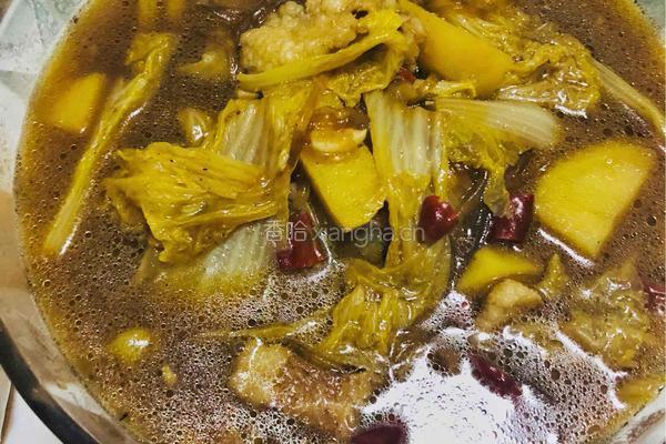 猪肉白菜炖土豆粉条的做法图解7