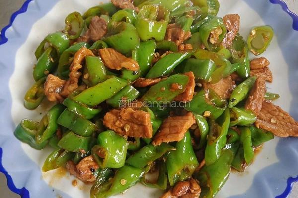 辣椒炒肉的做法图解4