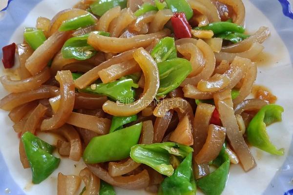 肉皮尖椒的做法图解6