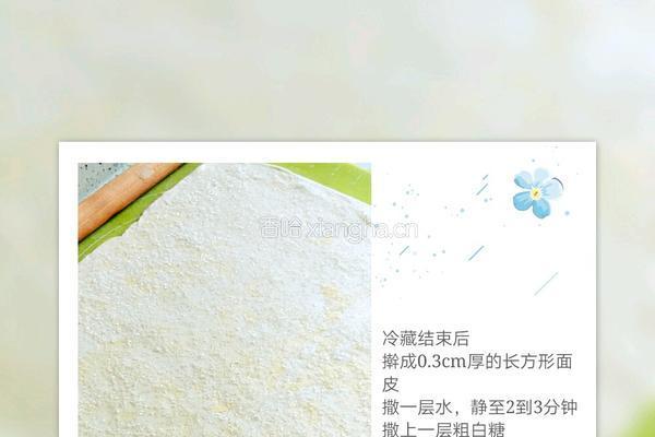 蝴蝶酥的做法图解4