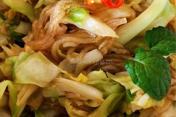 圆白菜炒粉丝的做法图解10