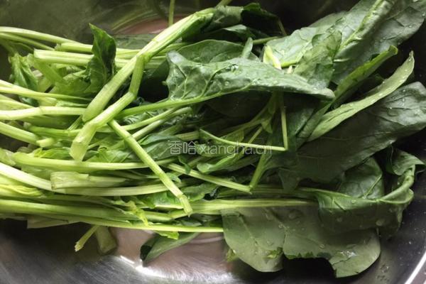 干豆腐拌菠菜的做法图解1