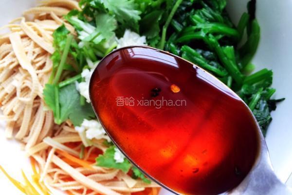 干豆腐拌菠菜的做法图解10