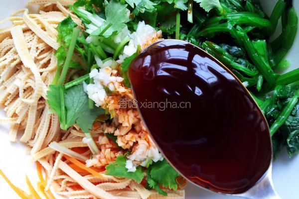 干豆腐拌菠菜的做法图解11
