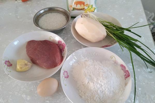 糯米藕泥肉丸的做法图解1