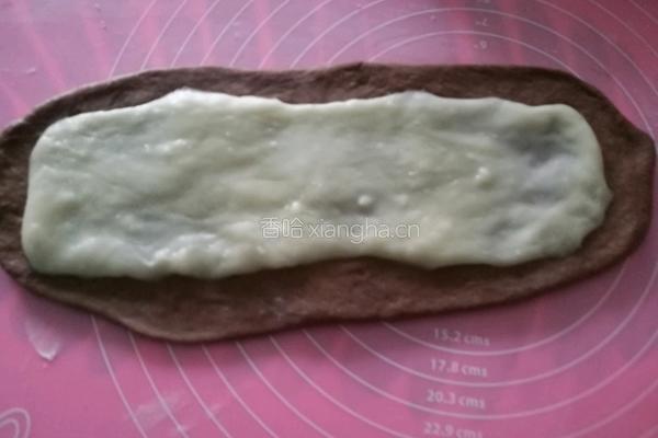 可可麻薯蜜豆软欧的做法图解6