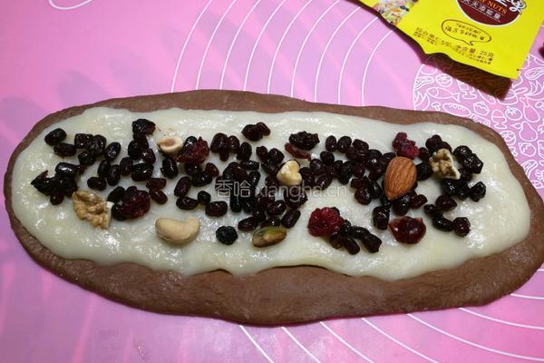 可可麻薯蜜豆软欧的做法图解7