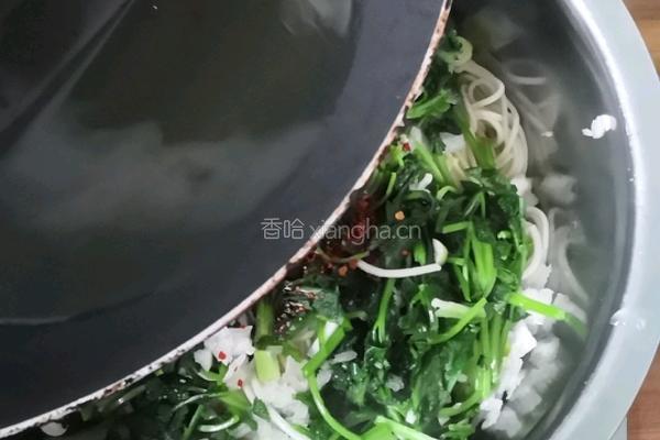 香菜拌面的做法图解7