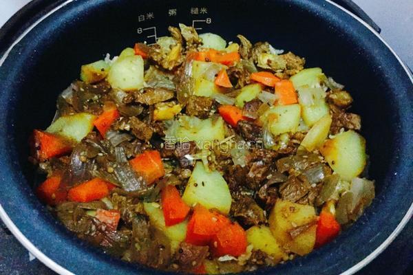 羊肉焖饭的做法图解10