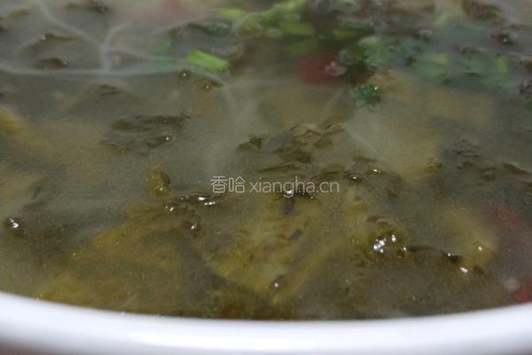 酸菜粉丝汤的做法图解5