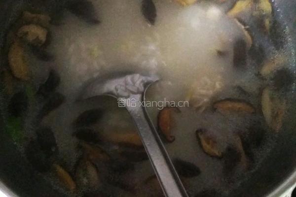 大骨干贝香菇粥的做法图解6
