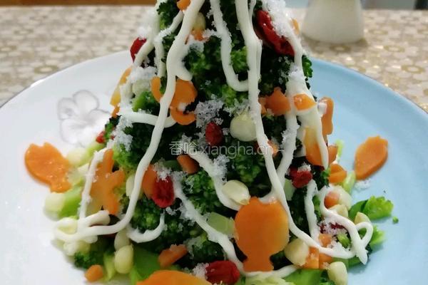 土豆沙拉圣诞树的做法图解6