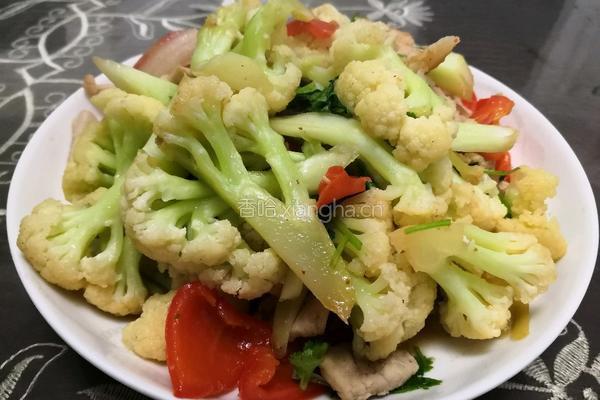 菜花炒肉