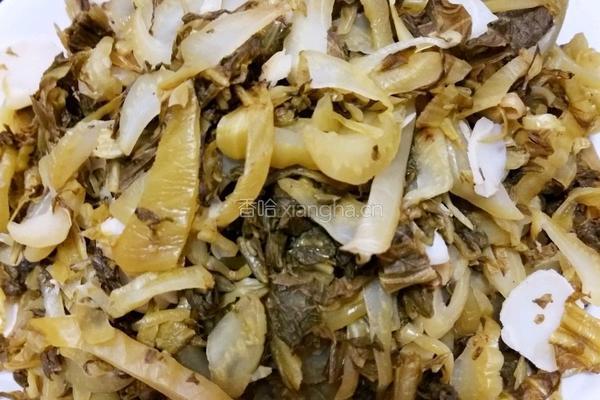 家常酸菜炒肉末的做法图解4