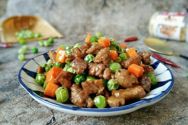 豌豆牛肉粒的做法图解13
