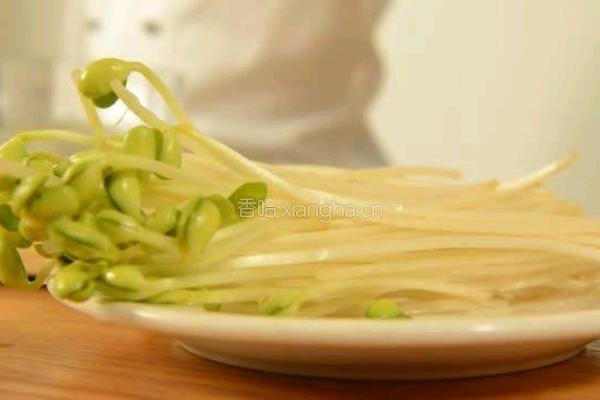 豆芽面条的做法图解1