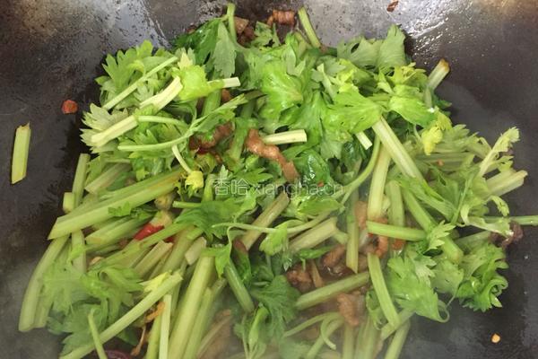 香芹炒肉的做法图解10