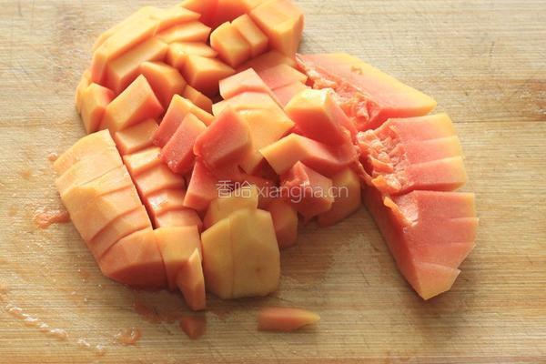 木瓜粥的做法图解1