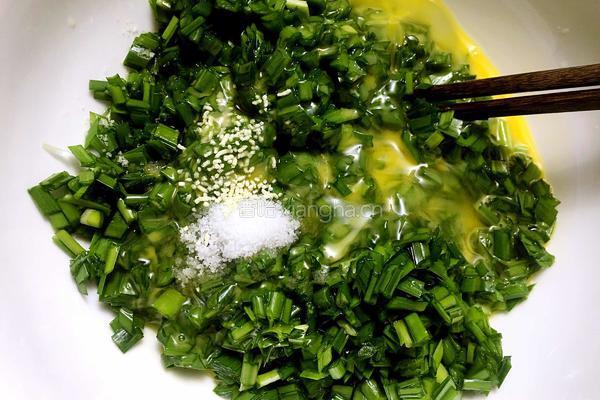 韭菜煎蛋的做法图解4