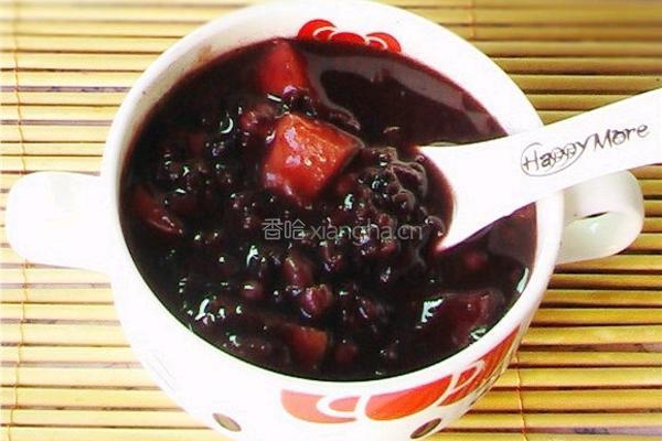 黑米红豆苹果粥的做法图解6