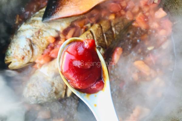 茄汁黄鱼焖豆腐的做法图解11