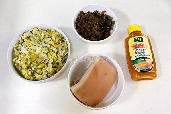 糟菜炒鞭笋的做法图解1