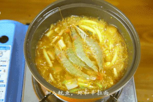 韩式辣海鲜面的做法图解11