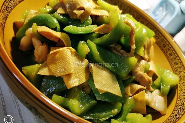 大辣椒干豆腐炒肉的做法图解7