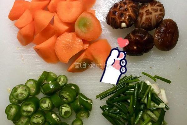 香菇胡萝卜炖排骨的做法图解2