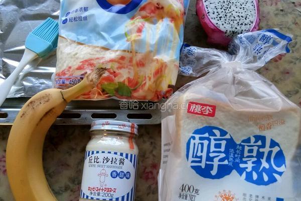 香蕉吐司披萨的做法图解1