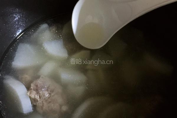 白萝卜排骨汤的做法图解5