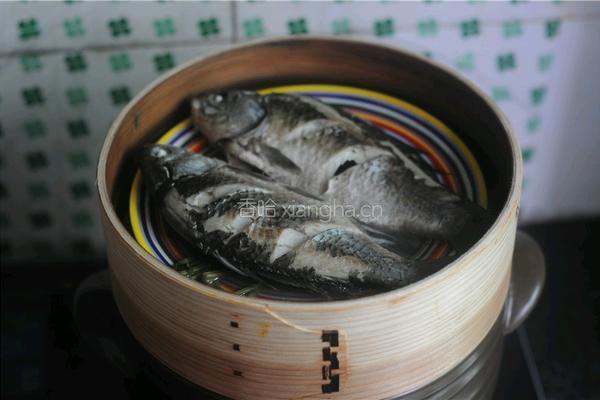 紫苏砂锅鲫鱼蒸的做法图解7